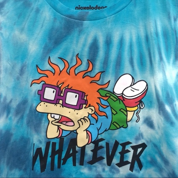 F21 Rugrats Tie Dye Oversized Cropped Muscle Tank - Picture 2 of 6